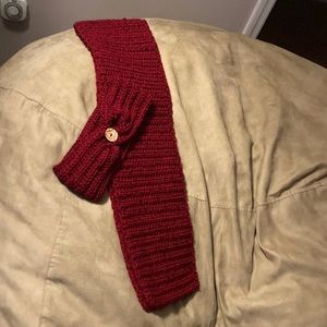 Home made scarf and ear muff